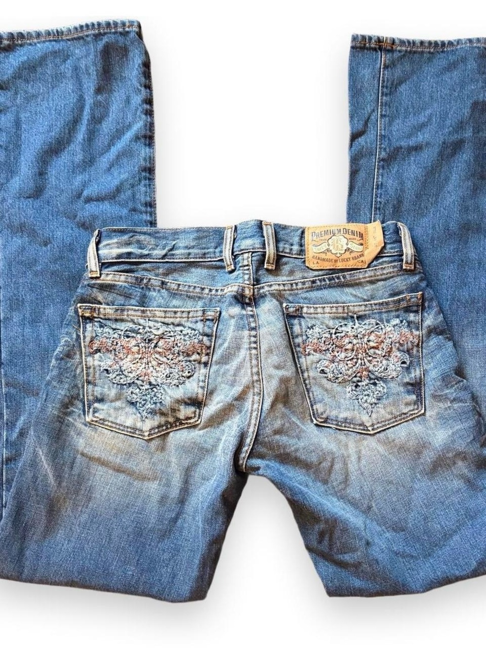 Lucky Brand Lowrise Bootcut Embroidered Jeans